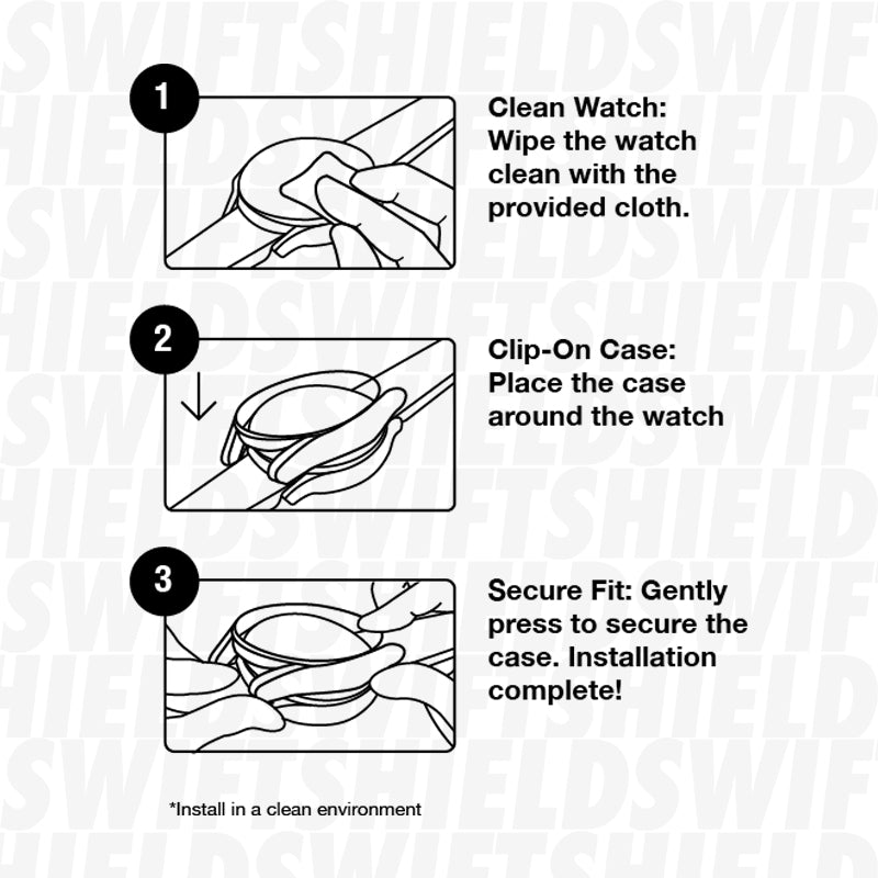 Apple Watch SE Series 2 40mm Case with Glass Screen Protector by SwiftShield (2 Pack - Black + Clear)