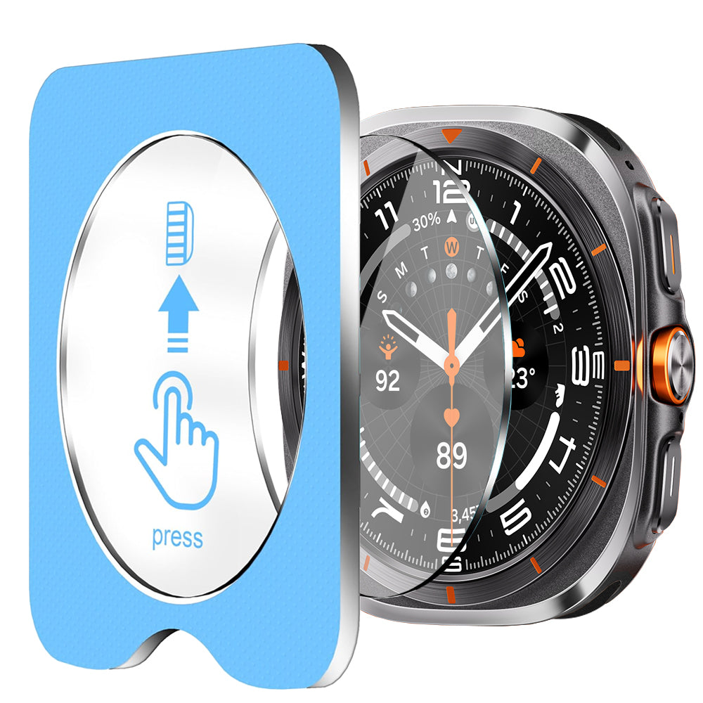 Samsung Galaxy Watch Ultra (2025) 47mm Glass Screen Protector Alignment Kit by SwiftShield (2 Pack - Clear)