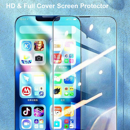 iPhone 13 Mini Clear Premium Tempered Glass Screen Protector Alignment Kit by SwiftShield [2-Pack]