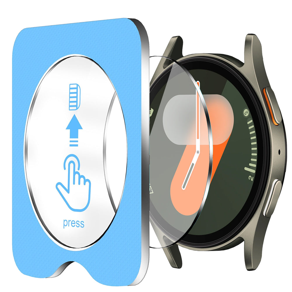 Samsung Galaxy Watch 7 40mm Glass Screen Protector Alignment Kit by SwiftShield (2 Pack - Clear)