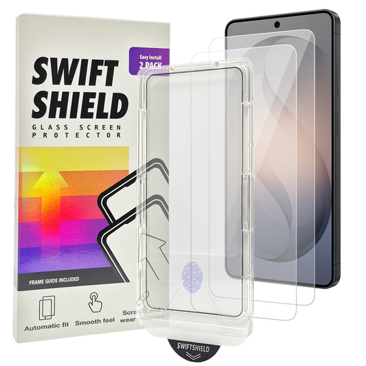 Samsung Galaxy S26 Ultra Tempered Glass Screen Protector [2-Pack] with Easy Alignment Frame – Clear, Premium by SwiftShield