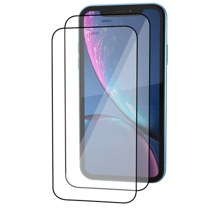iPhone XR Tempered Glass Screen Protector [2-Pack] with Easy Alignment Frame – Clear, Premium by SwiftShield