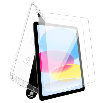 iPad (2022) 10th Generation 10.9" Tempered Glass Screen Protector [2-Pack] with Easy Alignment Frame – Clear, Premium by SwiftShield